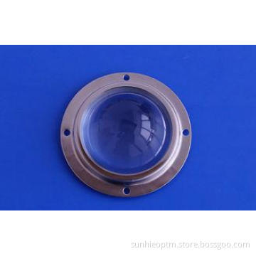 50W COB optical glass lens , LED Optical Lens For Led light